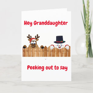 PEEY TO SAY *GOD JUL* GRANDDAUGHTER HELGKORT