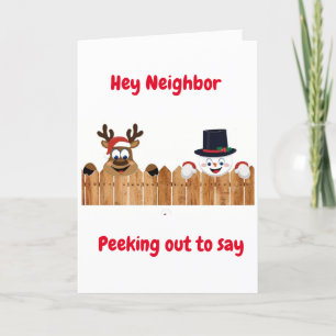 PEEY TO SAY *GOD JUL* NEIGHBOR HELGKORT