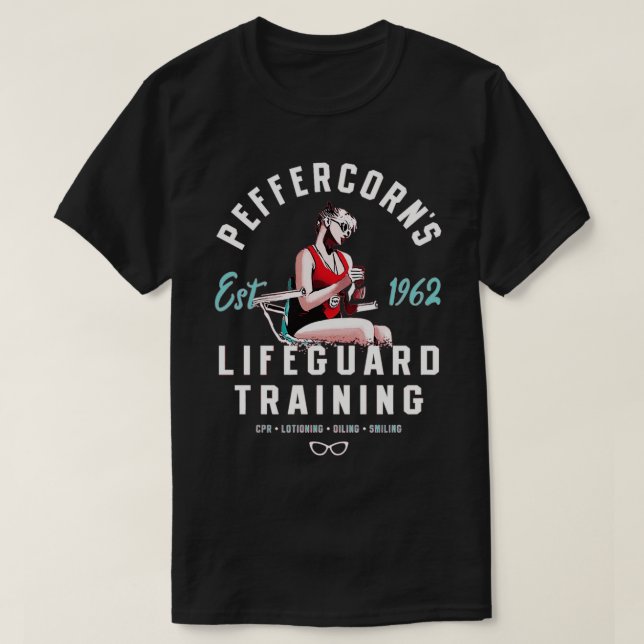 Peffercorn Lifeguard Training 1962 T Shirt (Design framsida)