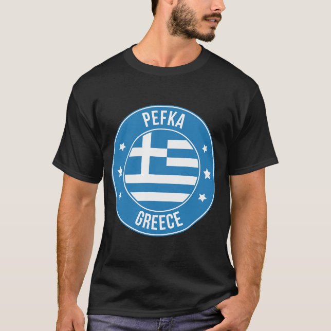 Pefka, Greklands Stad T Shirt (Framsida)