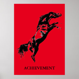 PEG-konst av Red Black Horse Poster
