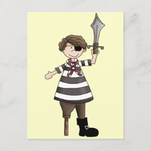 Peg-leg Pirat Vykort