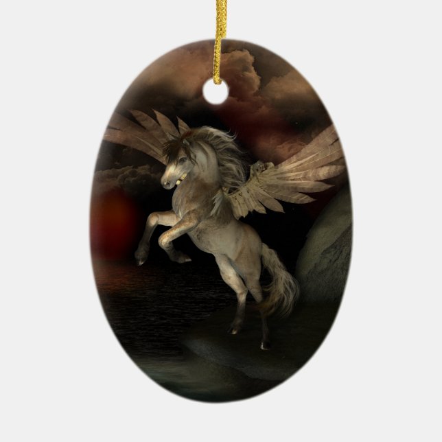 Pegasus Anpassningsbar Ornament (Framsidan)