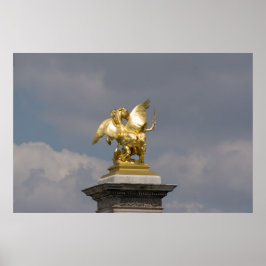 Pegasus – bronze statue Paris – Emmanuel Frémiet Poster