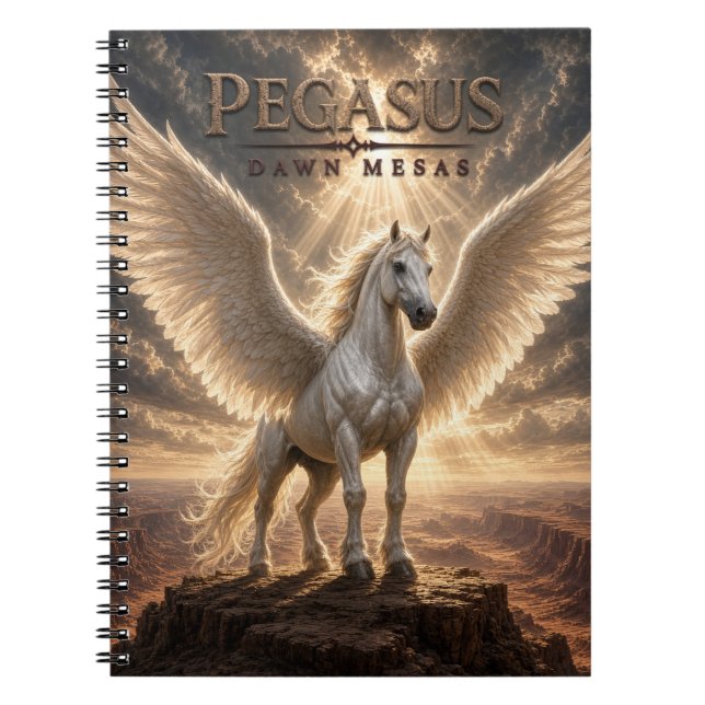 Pegasus Dawn Mesas Dark Cinema Anteckningsbok (Framsidan)