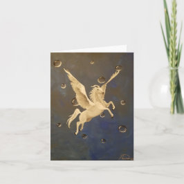 Pegasus Dreams Blank Greeting Card Kort
