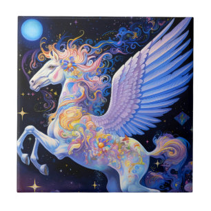 Pegasus Fantasy Art Kakelplatta