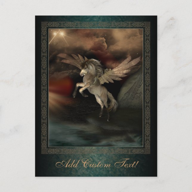 Pegasus Fantasy Art Postcard Vykort (Framsida)