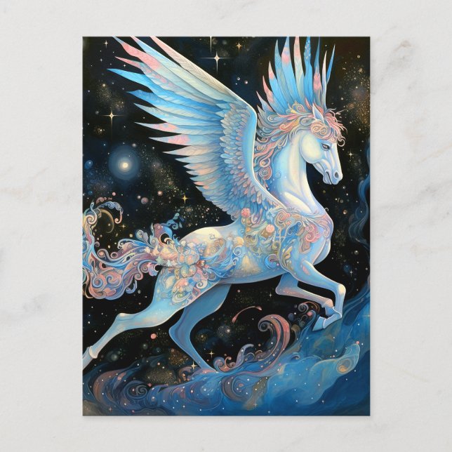 Pegasus Fantasy Art Vykort (Framsida)