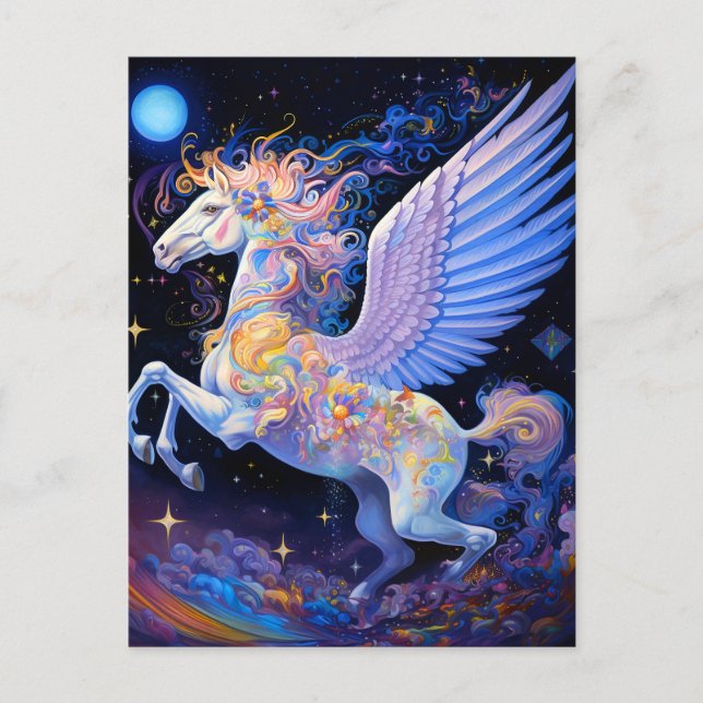 Pegasus Fantasy Art Vykort (Framsida)