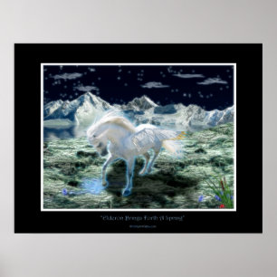PEGASUS Fantasy Bok Art Poster