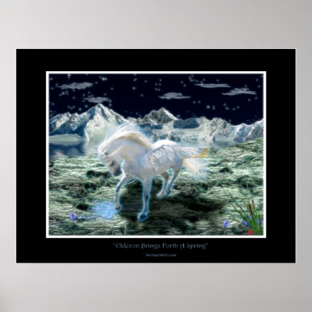 PEGASUS Fantasy Bok Art Poster (Framsidan)