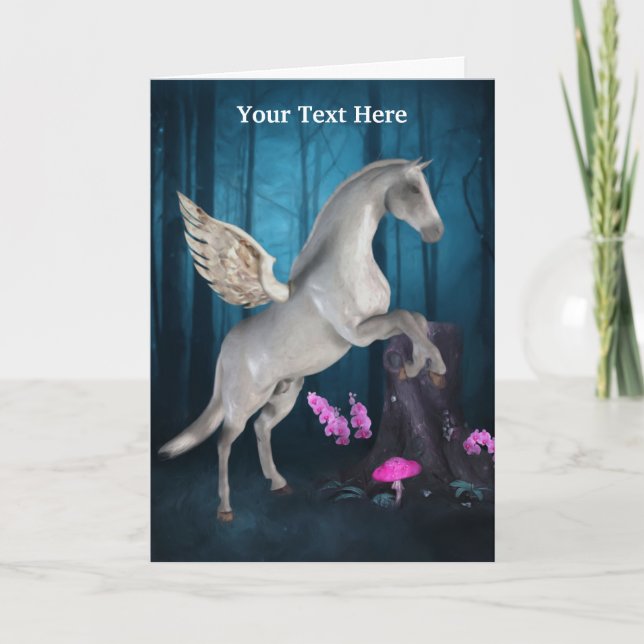 Pegasus Fantasy Horse Photo Card Kort (Framsida)