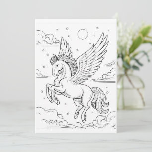 Pegasus Färg Din egen Hälsning