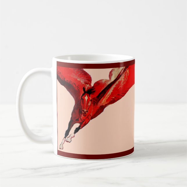 Pegasus, flygande häst kaffemugg (Vänster)