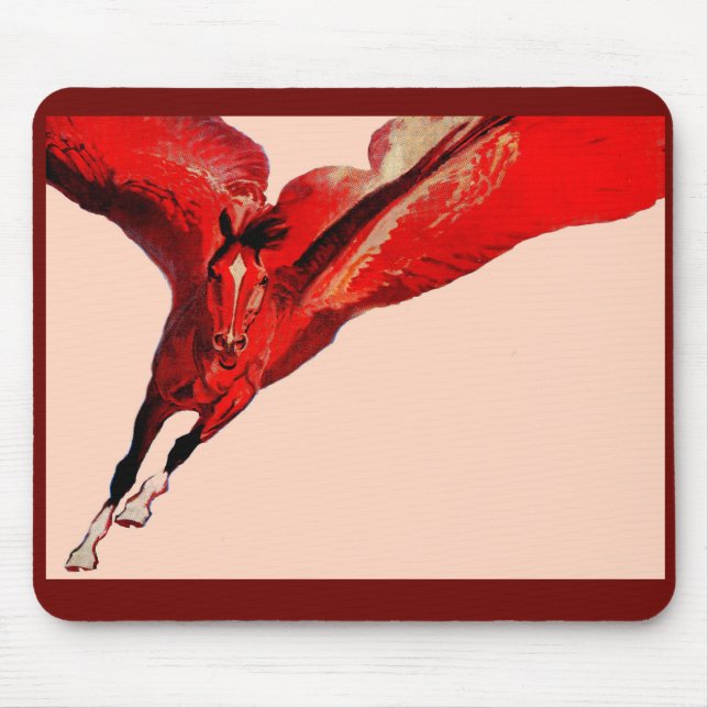 Pegasus, flygande häst musmatta (Framsidan)