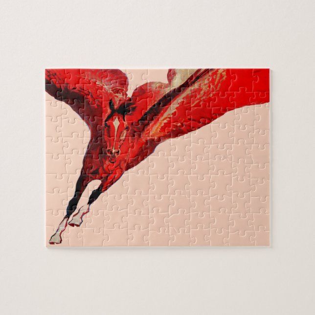 Pegasus, flygande häst pussel (Horisontell)