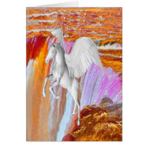 Pegasus födelsedagskort hälsningskort