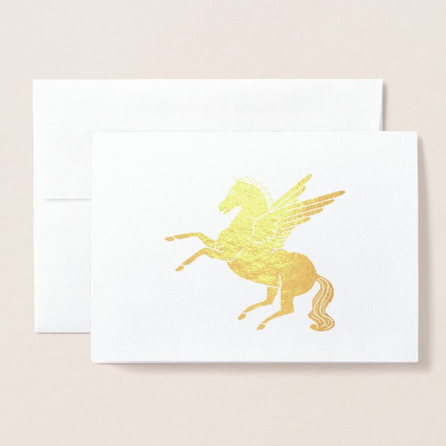 Pegasus Folierat Kort (Framsida med kuvert)