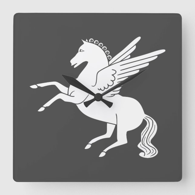 Pegasus Fyrkantig Klocka (Framsida)
