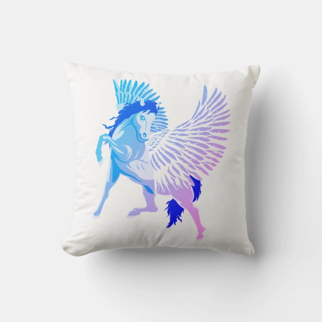 Pegasus grekiska Mythology Winged Horse Kudde (Framsida)