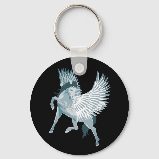 Pegasus grekiska Mythology Winged Horse Nyckelring (Framsida)