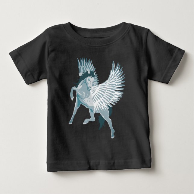 Pegasus grekiska Mythology Winged Horse T Shirt (Framsida)