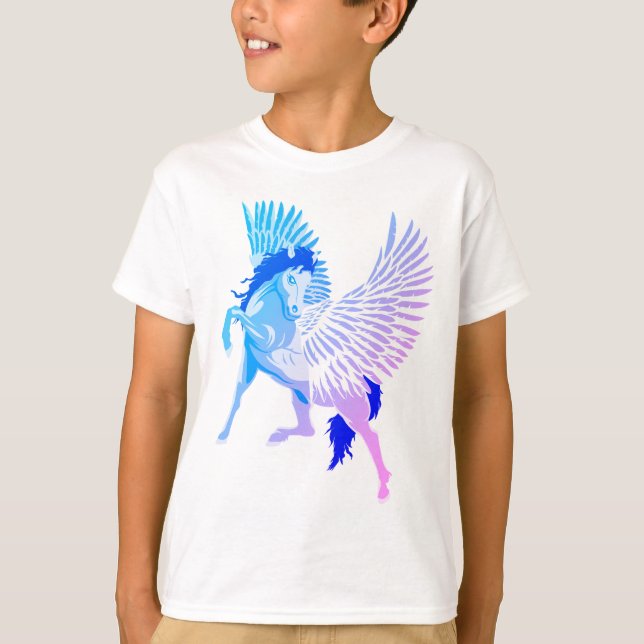 Pegasus grekiska Mythology Winged Horse T Shirt (Framsida)