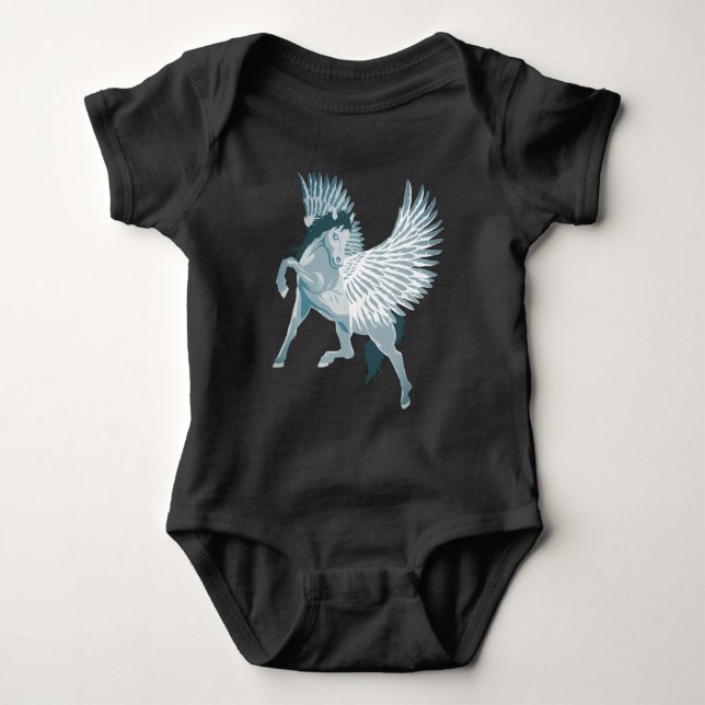 Pegasus grekiska Mythology Winged Horse T Shirt (Framsida)