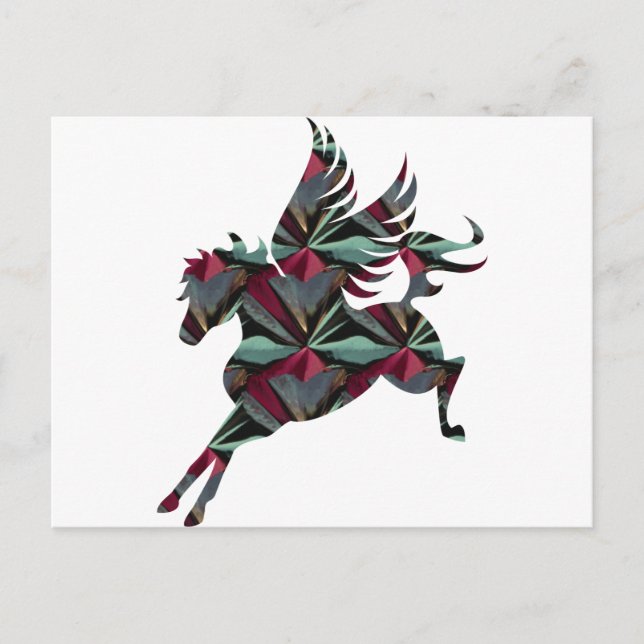 Pegasus Horse Vykort (Framsida)