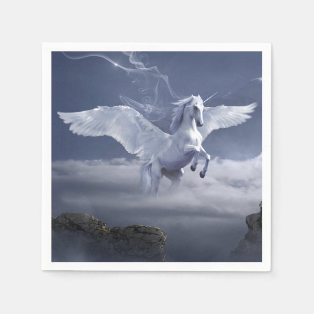 Pegasus i flykt pappersservett (Framsidan)