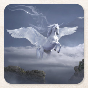 Pegasus i flykt underlägg papper kvadrat