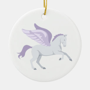 Pegasus Julgransprydnad Keramik