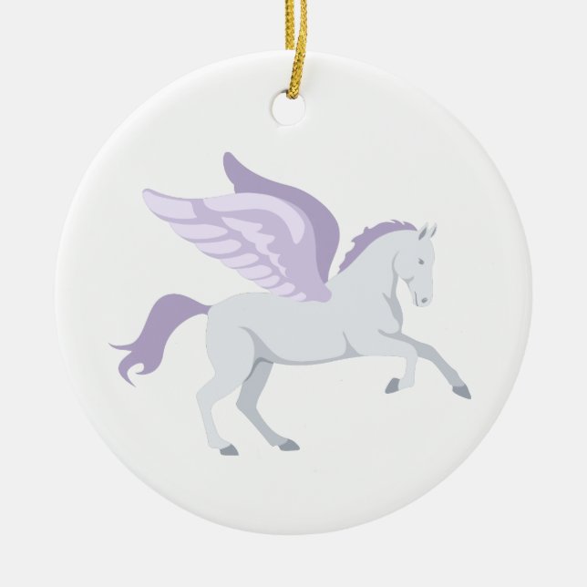 Pegasus Julgransprydnad Keramik (Framsidan)