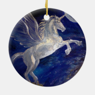 Pegasus Julgransprydnad Keramik
