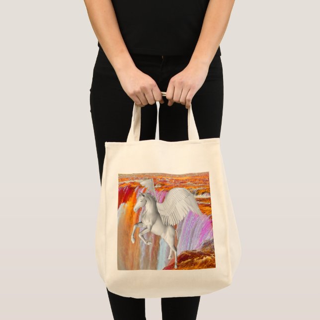Pegasus Large Tote Bag Tygkasse (Framsida (produkt))
