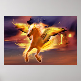 PEGASUS LEAD MED LJUSET POSTER