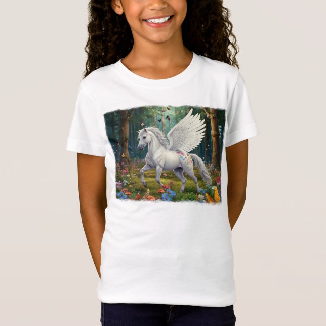 Pegasus Mare i Springtime T Shirt (Framsida)