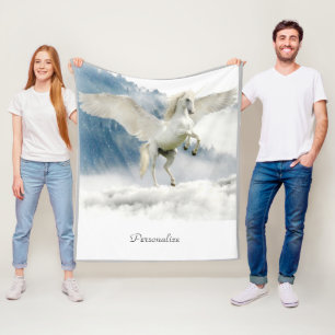 Pegasus Mythical Flying Unicorn Horse Fleecefilt