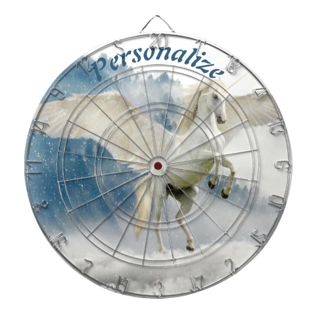 Pegasus Mythical Unicorn Flies Horse Darttavla (Framsidan)