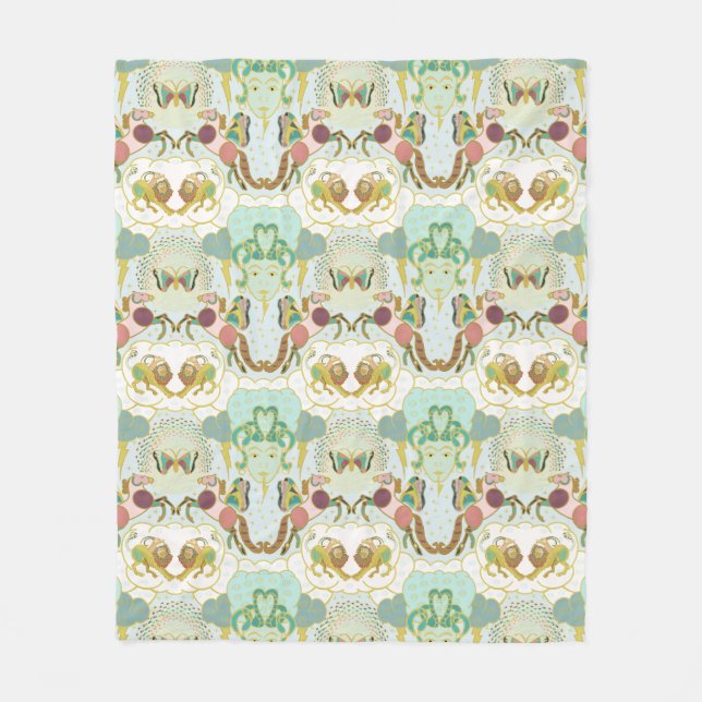 Pegasus Mythomorphosis With Medusa and Chimera Fleecefilt (Framsidan)