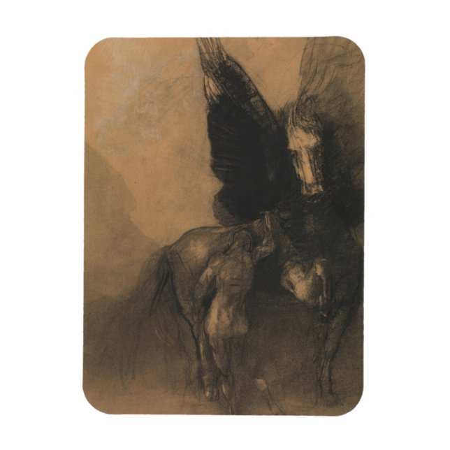 Pegasus och Bellerophon Magnet (Vertikal)