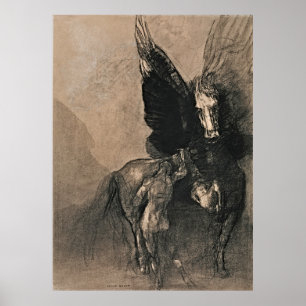 Pegasus och Bellerophon - Mythic Masterarter Poster