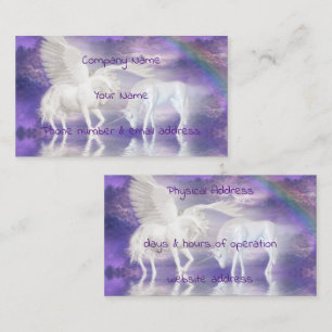 Pegasus och encorn visitkort