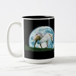 Pegasus och Måne Fantasy Art Drinking Mugg