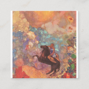 Pegasus och myrorna av Odilon Redon Fyrkantigt Visitkort