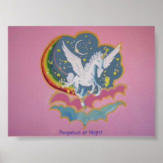 Pegasus på natten poster