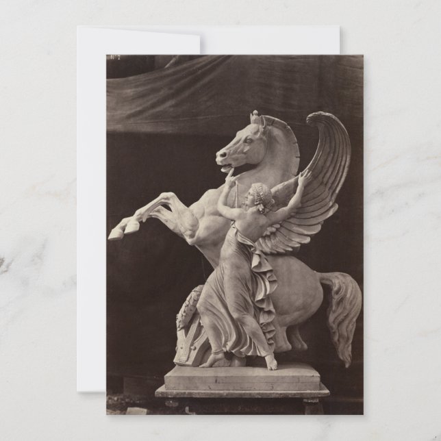 Pegasus – Pégase – Louis-Emile Durandelle Inbjudningar (Framsida)