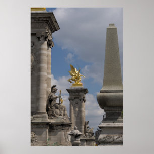 Pegasus Pont Alexandre statue fiptur Paris Pont Poster