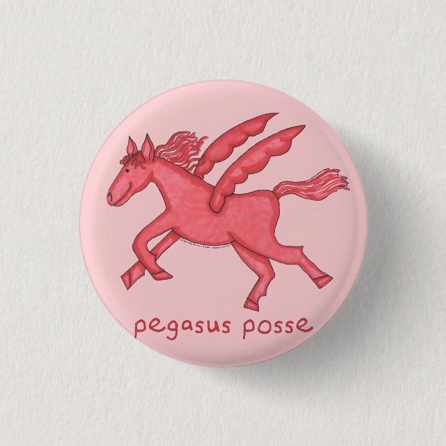 Pegasus Posse 1-1/4" runda Knapp (Framsida)